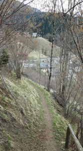 l'inizio del sentiero.