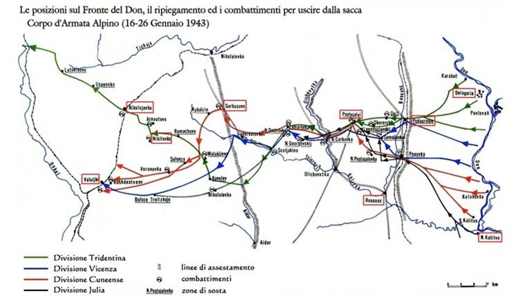 Tappe della ritirata
